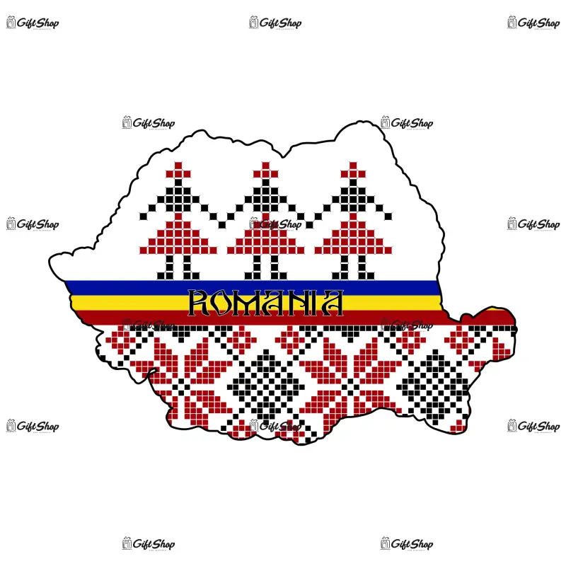 Harta romania, magnet frigider mgs026